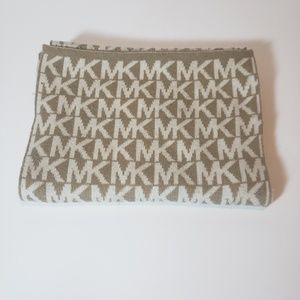 Michael Michael Kors Cream/Tan Monogram Scarf